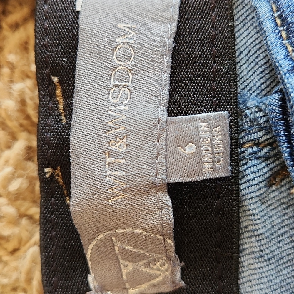 Wit And Wisdom Dark Classic Blue Denim Jeans Wimans Size 6 - Picture 5 of 12